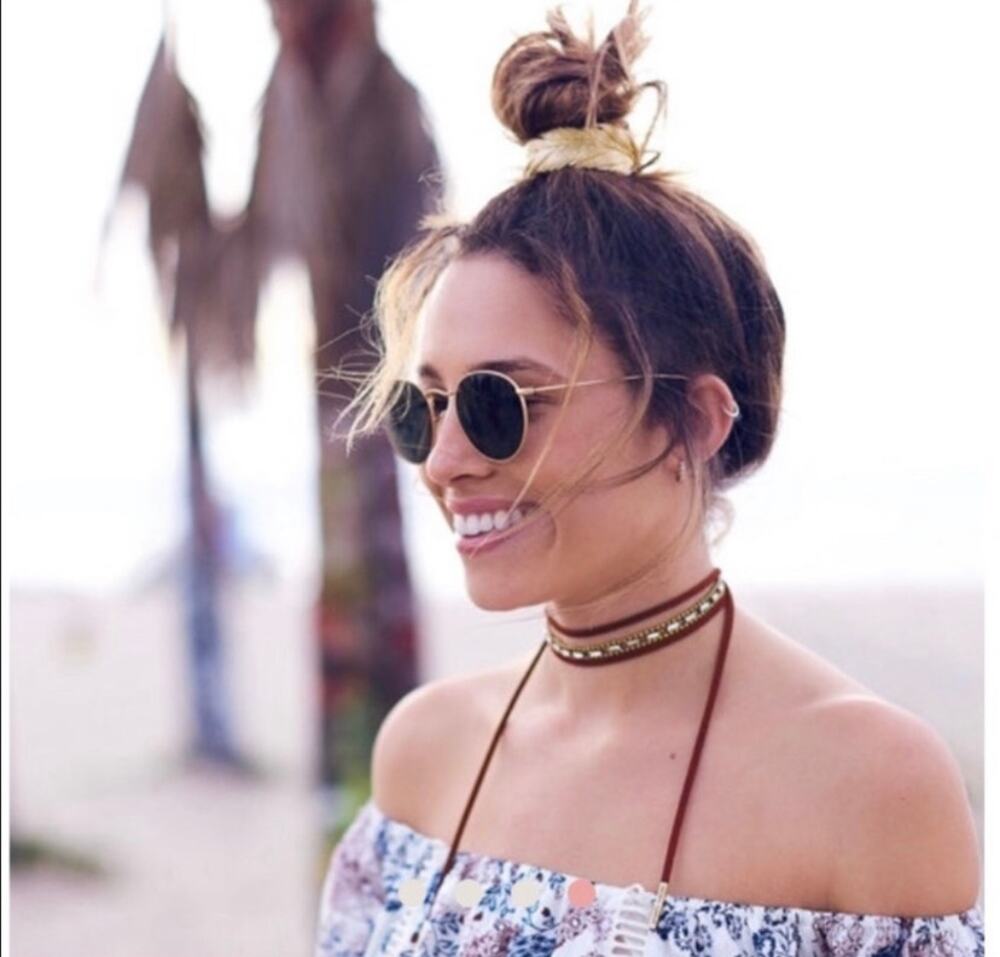 Leather Wrap Necklace Headband Bracelet Jen Atkin X Chloe + Isabel New No Tags